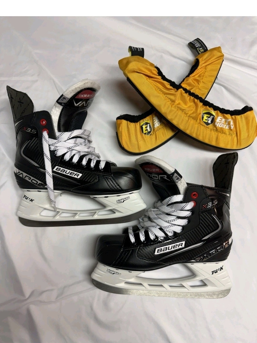 Bauer Vapor X3.5 Ice Hockey Skates Size 6.5 D Lightspeed Pro II TUUK w/ Covers